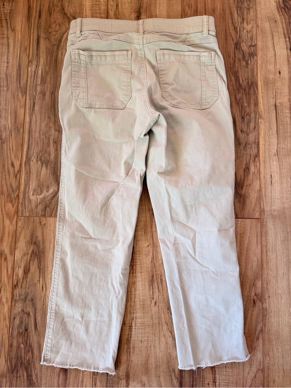 Wit & Wisdom Women’s Light Beige Khaki Casual Straight-Leg Capri Pants Size 4 - Picture 4 of 9